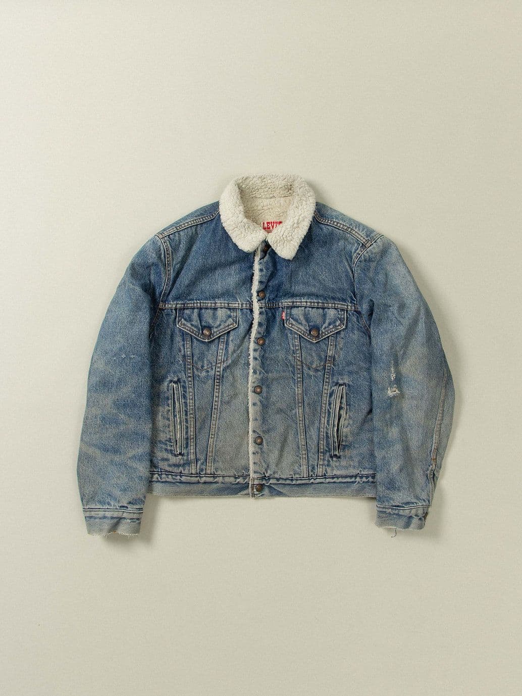 Vtg Levi's Sherpa Denim Jacket